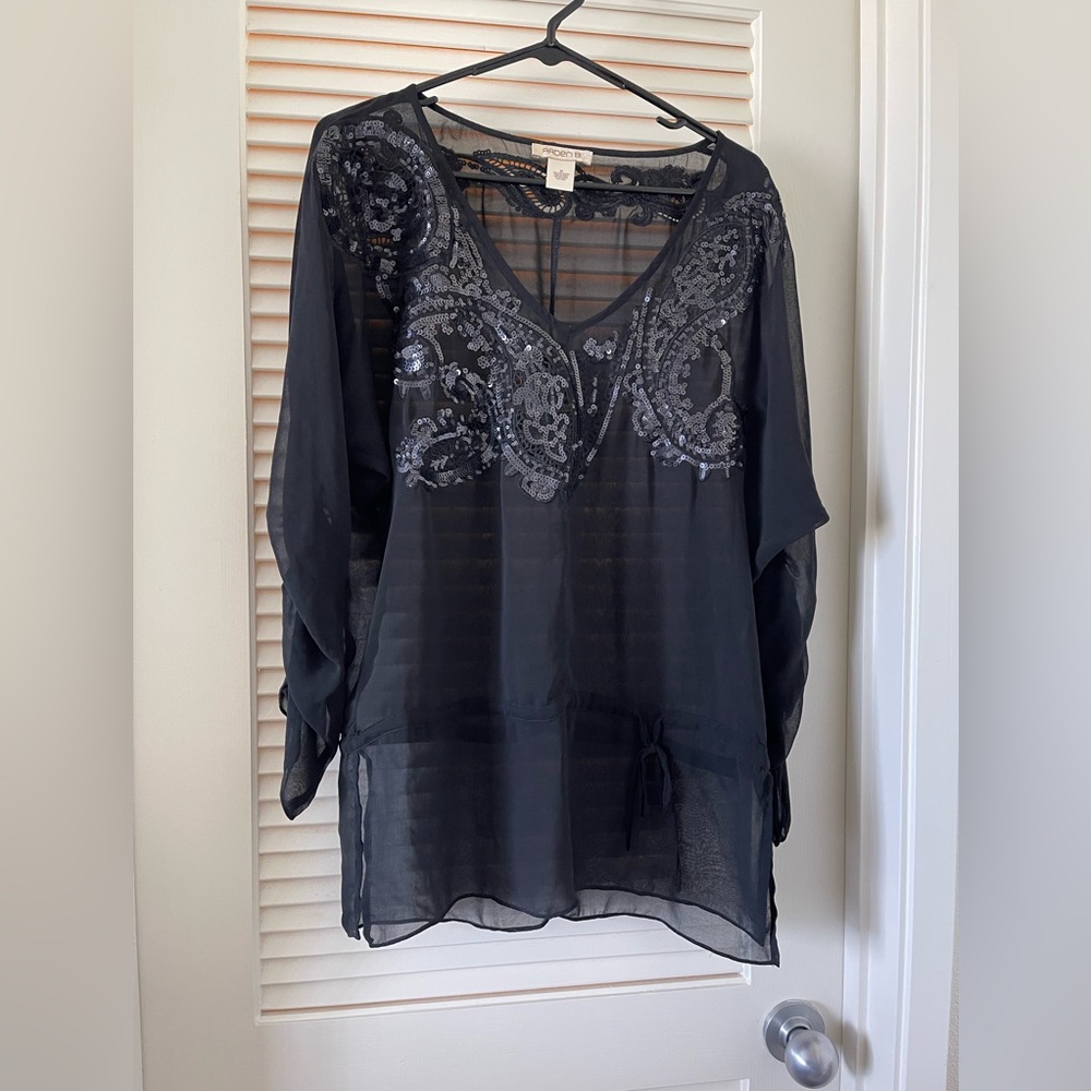 Arden B. sheer blouse